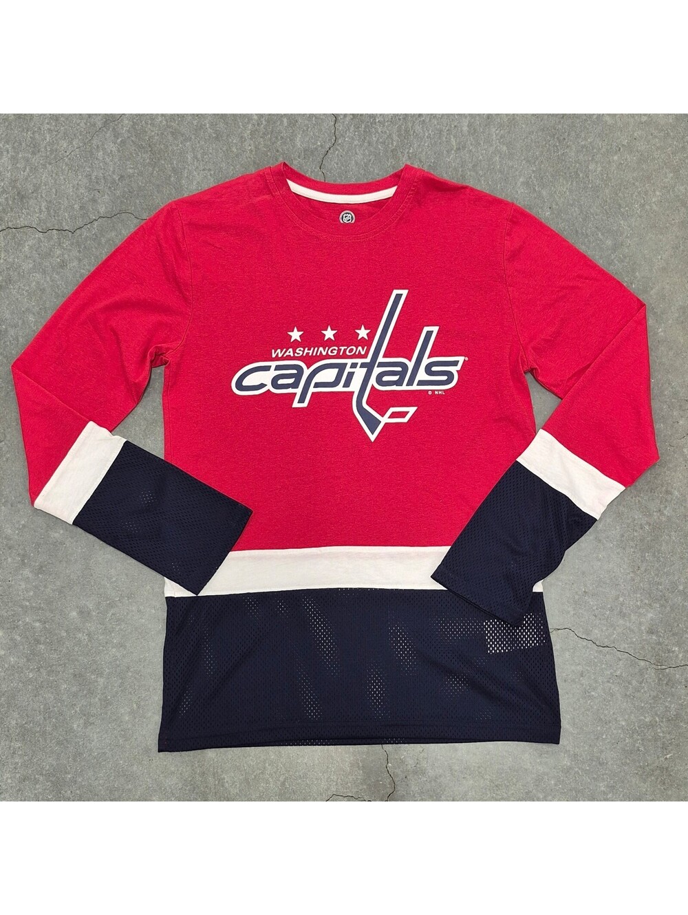 NHL Washington Capitals Long Sleeve Athletic Shirt